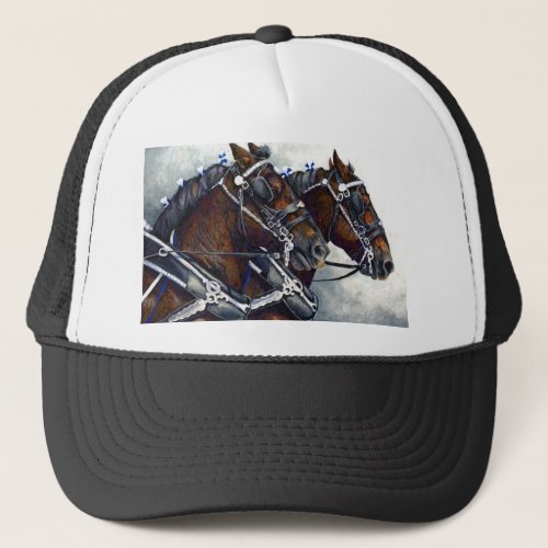 Strength  Glory  _ Percheron Horses Trucker Hat