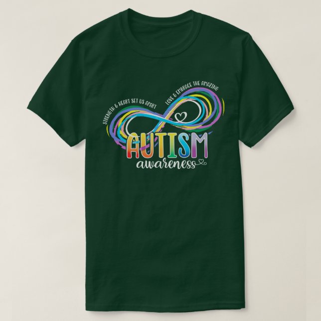 Strength & Heart Set Us Apart Love & Embrace The A T-Shirt (Design Front)