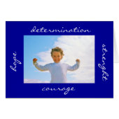 Strength Hope Courage Determination (Front Horizontal)