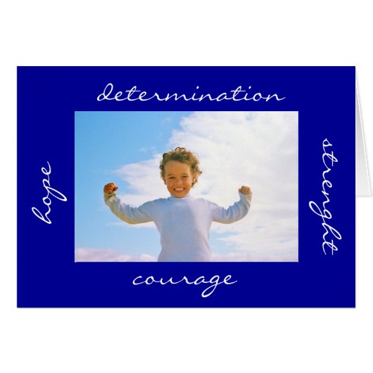 Strength Hope Courage Determination Cards (Front Horizontal)