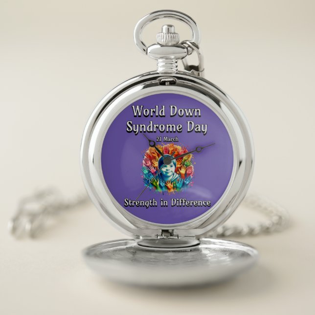 Strength in difference. World Down Syndrome Day. Pocket Watch (Inside)