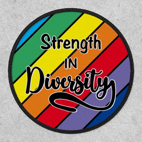 Strength in Diversity Rainbow Inclusivity Patch