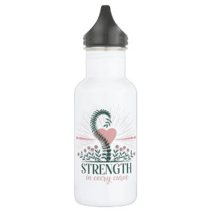 Strength in every curve stainless steel water bottle