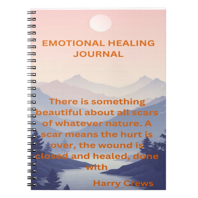 Strength in Every Stroke: Emotional Healing Journa Notebook (Front)