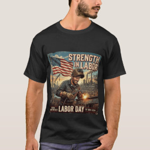 Strength in Labor - American Worker Tribute T-Shirt