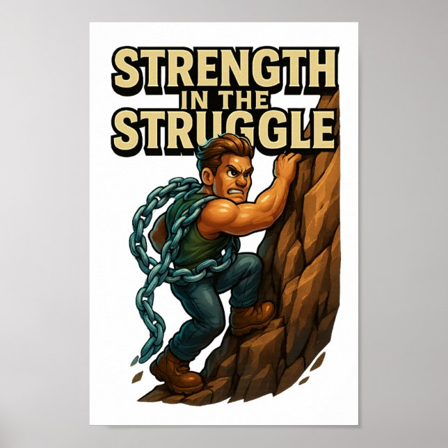 Strength in the Struggle - Printable DTF Transfer  Poster (Front)