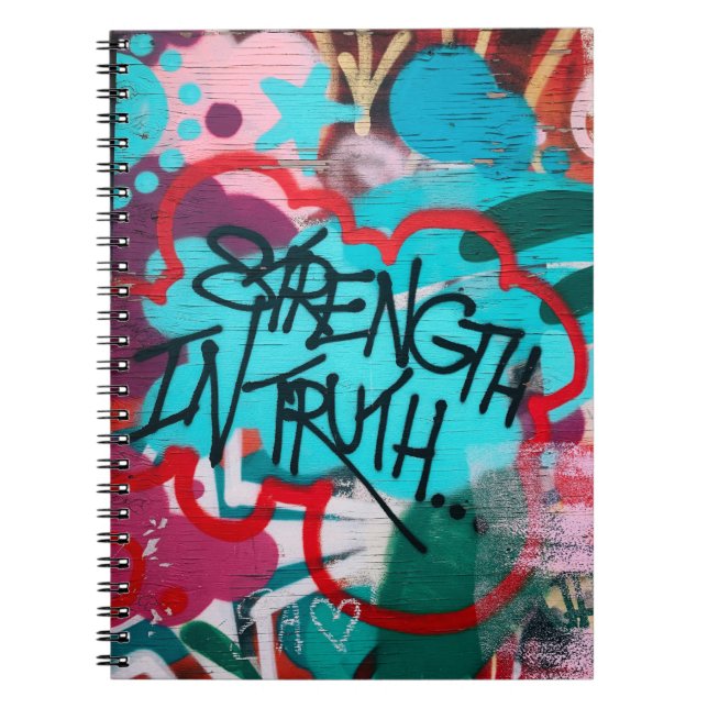 Strength In Truth graffiti Notebook (Front)