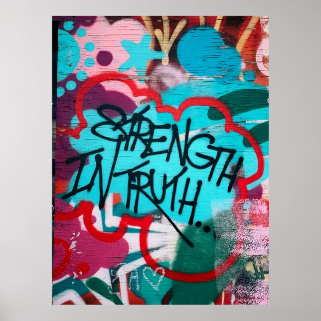 Strength In Truth graffiti Poster (Front)