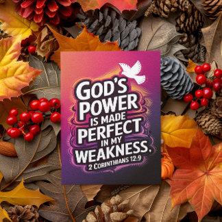 Strength in Weakness affirmation card