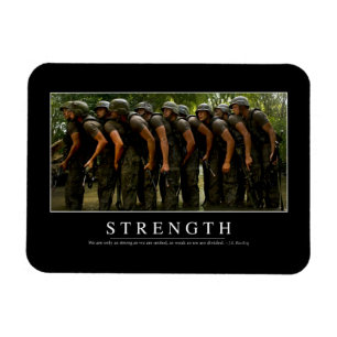 Strength: Inspirational Quote Magnet