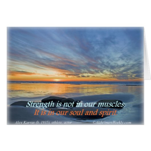 Strength is not in our muscles, cards (Front Horizontal)