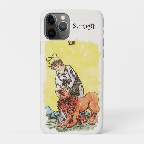 Strength Major Arcana Tarot Card iPhone 11 Pro Case