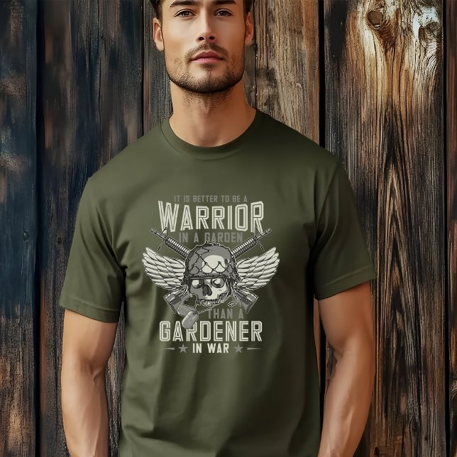 Strength Meets Serenity : Warrior In A Garden T-Shirt (Creator Uploaded)