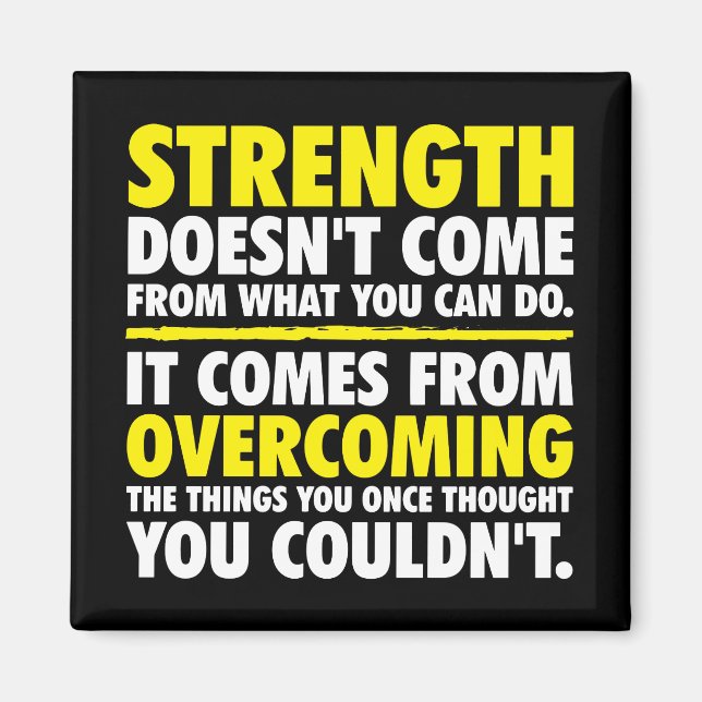 Strength - Motivational Magnet (Front)