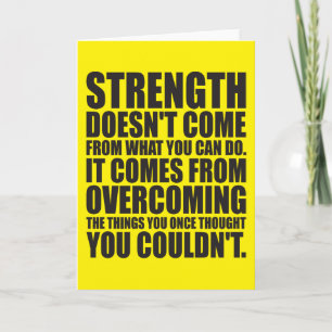 Strength - Motivational Words Card