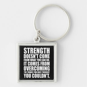 Strength - Motivational Words Keychain