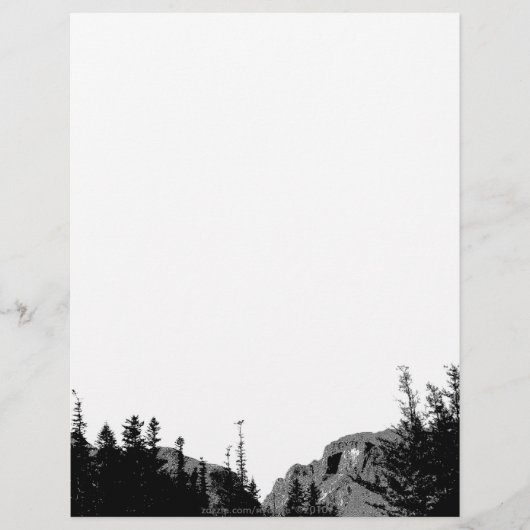 Strength/Mountain Scenery in B/W (Front)