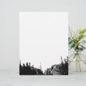 Strength/Mountain Scenery in B/W (Standing Front)