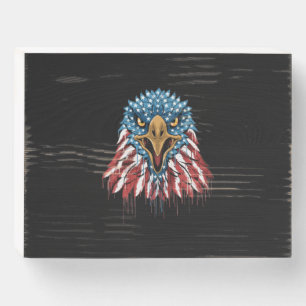 Strength Of America July 4th Wooden Box Sign