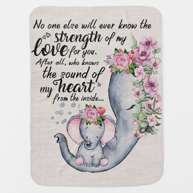 Strength Of My Love For You Baby Blanket (Front)