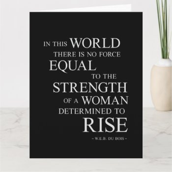Strength Of Woman Inspirational Motivational Quote Card by ArtOfInspiration at Zazzle