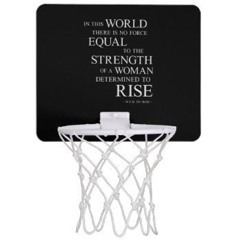 Strength Of Woman Inspirational Motivational Quote Mini Basketball Hoop by ArtOfInspiration at Zazzle