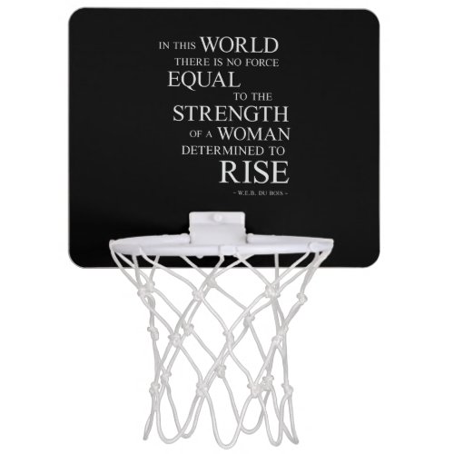 Strength Of Woman Inspirational Motivational Quote Mini Basketball Hoop