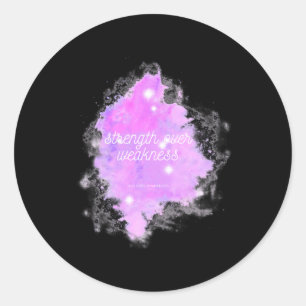 Strength Over Weakness Galaxy - Rsd Crps Awareness Classic Round Sticker