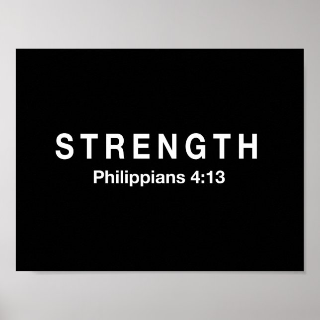 Strength Philippians 4:13 Poster (Front)