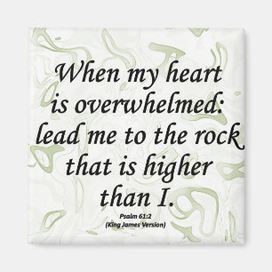 Strength Psalm 61-2 Magnet