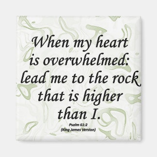 Strength Psalm 61-2 Magnet