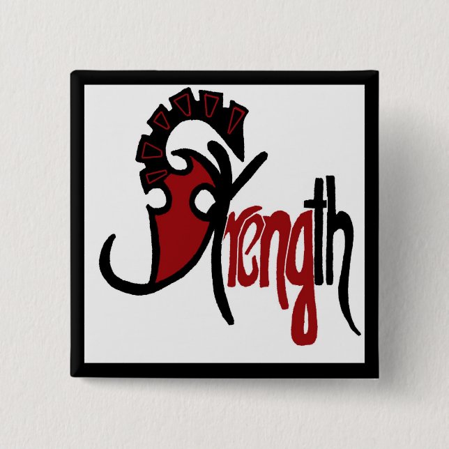 Strength saying button (Front)