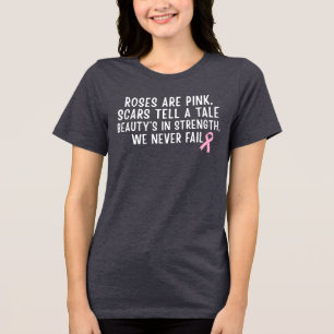 Strength, Scars & Survival Breast Cancer Awareness Tri-Blend Shirt