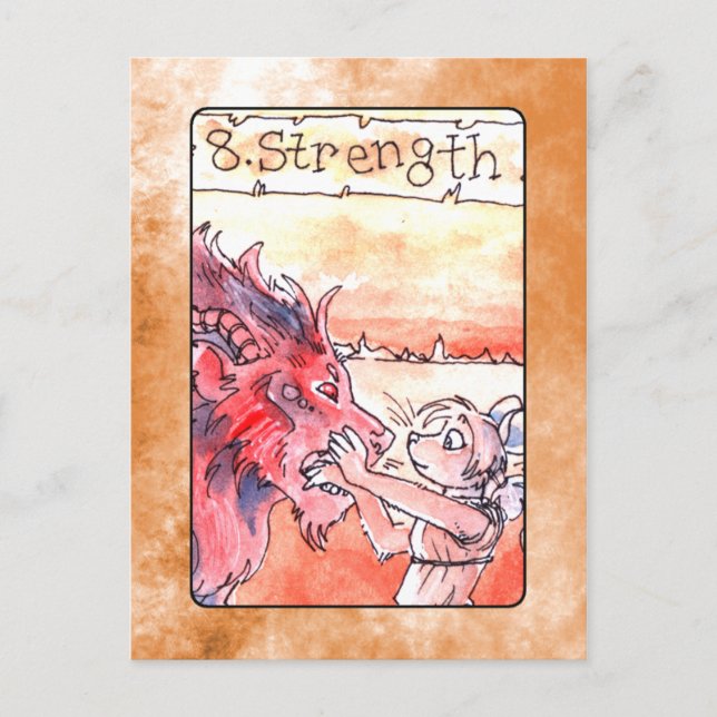 Strength Tarot Card (Front)