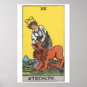 Strength Tarot Card Poster