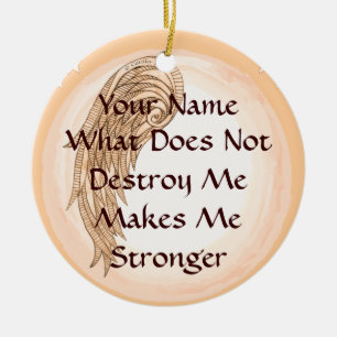 Strength Wing Ceramic Ornament