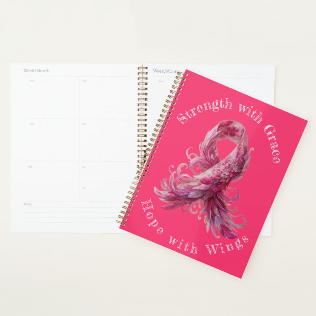 Strength with Grace – Breast Cancer Awareness  Planner (Display)