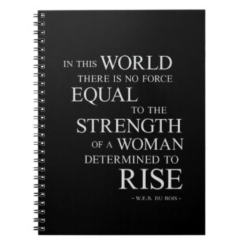 Strength Woman - Inspirational Quote Notebook Gift by ArtOfInspiration at Zazzle