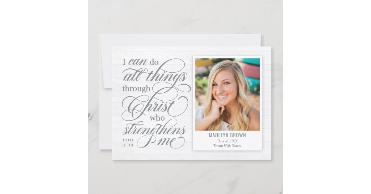 Strengthened Graduation Announcement Invitation | Zazzle