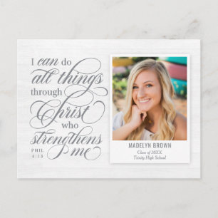 Strengthened Graduation Announcement Postcard