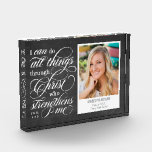 Strengthened Graduation Keepsake Photo Block<br><div class="desc">Great keepsake to remember this special milestone in life. Matching items can be found on our website: www.berryberrysweet.com or upon request.</div>