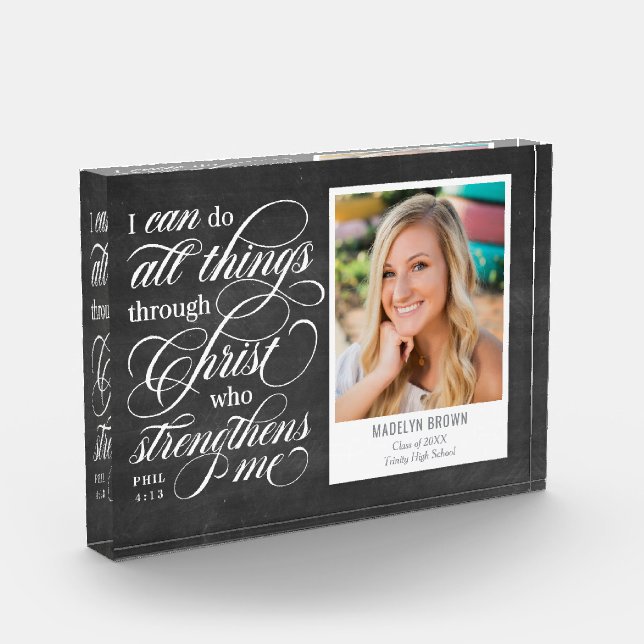 Strengthened Graduation Keepsake Photo Block (Left)