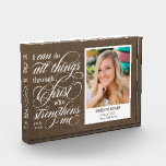 Strengthened Graduation Keepsake Photo Block<br><div class="desc">Great keepsake to remember this special milestone in life. Matching items can be found on our website: www.berryberrysweet.com or upon request.</div>