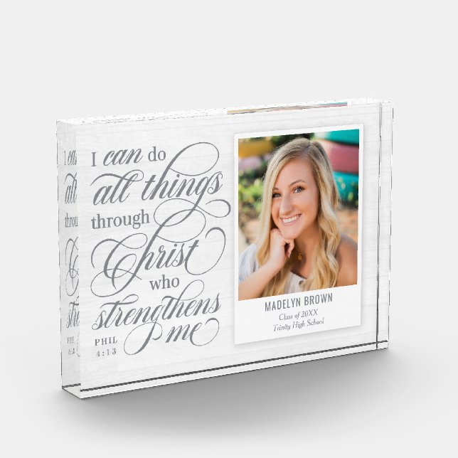 Strengthened Graduation Keepsake Photo Block (Left)