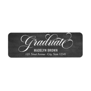 Strengthened Graduation Return Address Label