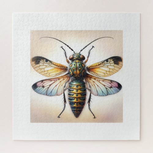 Strepsipteran Insect IREF14624 _ Watercolor Jigsaw Puzzle