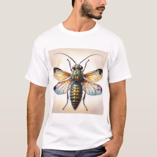 Strepsipteran Insect IREF14624 _ Watercolor T_Shirt