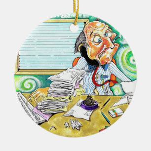 Stress Ceramic Ornament