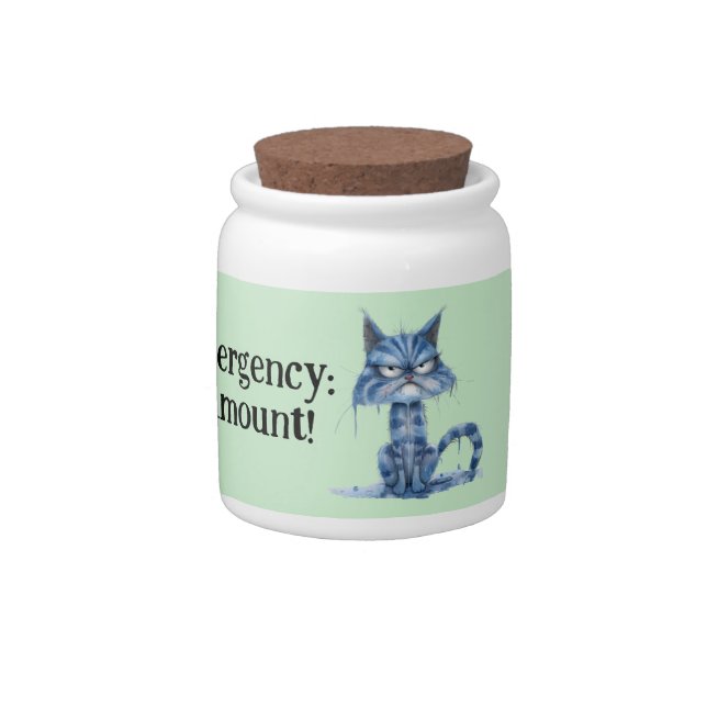 Stress Emergency Quirky Cat - Candy Jar (Right)