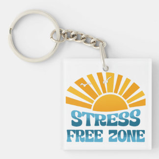 Stress Free Zone Keychain